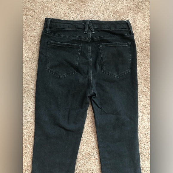 Good American Good Jeans 12 Black Raw Hem - Picture 8 of 12
